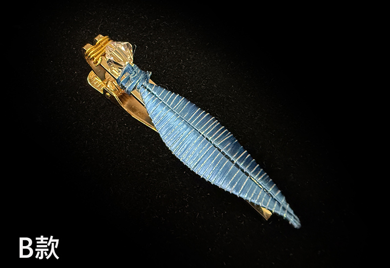 翼想纏花福飾 一葉知心領帶夾